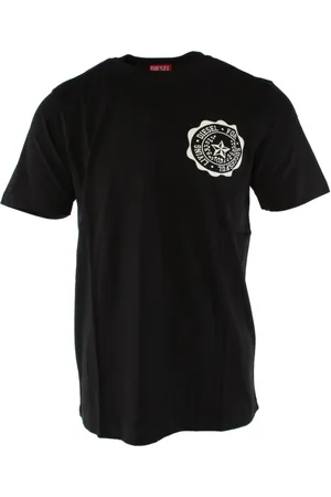 Diesel Top, Herre, Sort, S, Bomuld, Sort T-shirt
