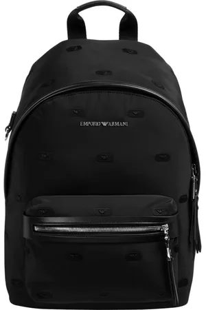 Emporio Armani Taske, Herre, Sort, ONE SIZE, Polyester, Logo Rygsæk