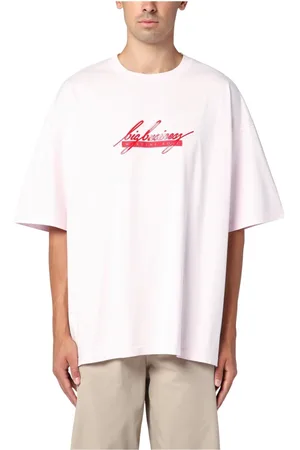 MARTINE ROSE Top, Herre, Lyserød, S, Kortærmet rund hals T-shirt