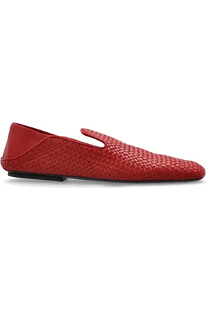 Bottega Veneta Sko, Dame, Rød, 38 EU, Læder, Adamo Slip-on Sko