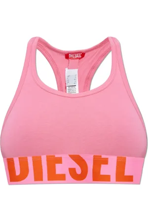 Diesel Sport, Dame, Lyserød, XS, Bomuld, Ufsb-Cotton-Race-Bralette