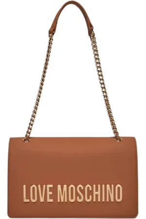 Moschino Taske, Dame, Brun, ONE SIZE, Uld, Camel Skuldertaske