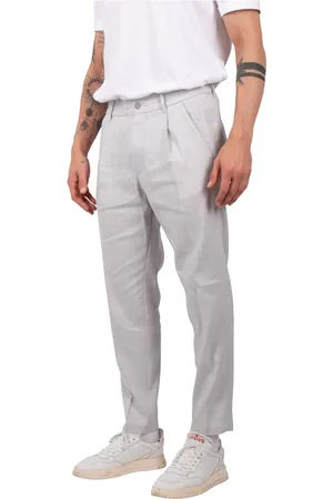 Drykorn Bukser, Herre, Grå, W30 L32, Bomuld, Slim-fit Bukser