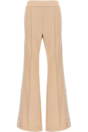 Fendi Bukser, Dame, , M, Polyester, High Waisted Logo-Tape Flared Track Pants