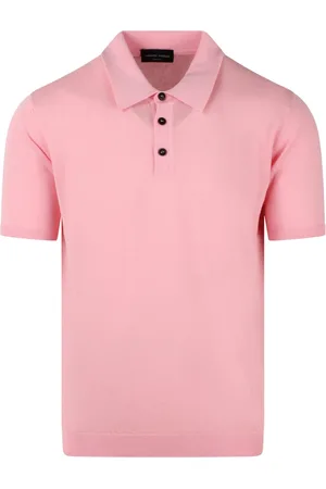 Roberto Collina Top, Herre, Lyserød, S, Bomuld, Klassisk Bomuldspolo