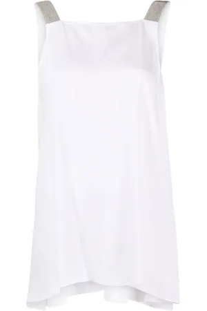 Fabiana Filippi Top, Dame, Hvid, 2XS, Sleeveless Top