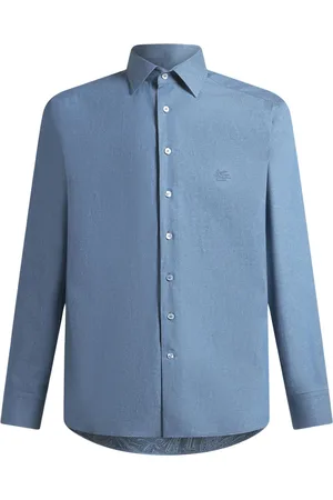 Etro Skjorte, Herre, Blå, 3XL, Bomuld, Lyseblå skjorte, elegant stil