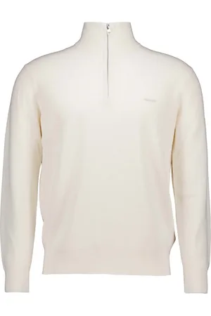 GANT Strik, Herre, , 2XL, Uld, Ecru Stilfuld Model Rullekrave