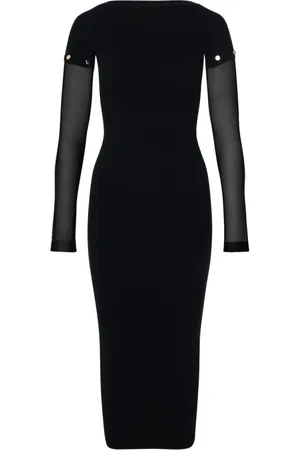 Sportmax Kjole, Dame, Sort, S, Uld, Grazia Maxikjole