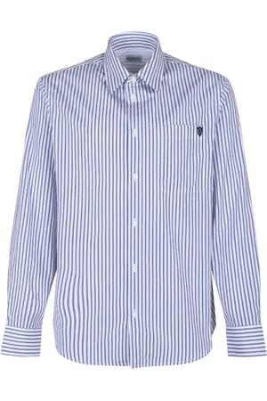 Burberry Skjorte, Herre, Blå, L, Uld, Stilfuld Skjorte