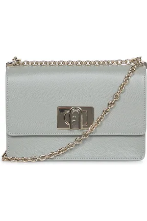 Furla Taske, Dame, Grøn, ONE SIZE, Læder, Elegant Agave Lædertaske med Gylden Lås