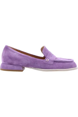 Laura Bellariva Sko, Dame, Lilla, 38 1/2 EU, Læder, Rolex Loafers