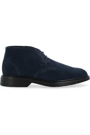 Hogan Sko, Herre, Blå, 43 1/2 EU, Suede, Suede H576 Støvle