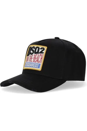 Dsquared2 Tilbehør, Herre, Sort, ONE SIZE, Bomuld, Tropisk Baseball Cap