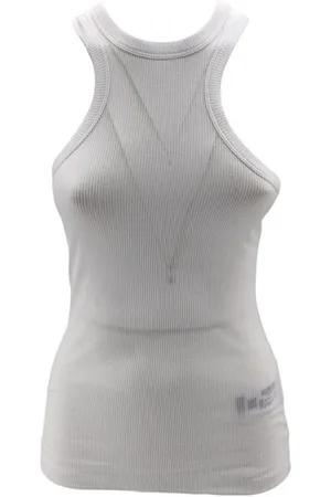 Dondup Top, Dame, Hvid, M, Uld, Ærmeløs Top