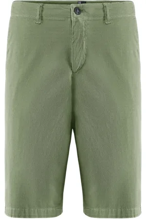 Bomboogie Shorts, Herre, Grøn, W31, Stretch Cotton Piqué Chino Bermuda Shorts