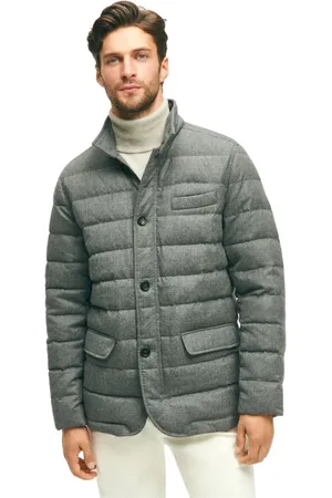 Brooks Brothers Jakke, Herre, Grå, M, Uld, Grå Uld Dunjakke Blazer