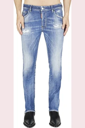 Dsquared2 Jeans, Herre, Blå, S, Bomuld, Skater Slim-Fit Jeans