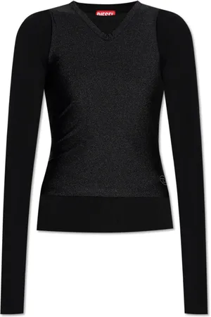 Diesel Top, Dame, Sort, XS, M-Rosel Top