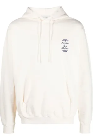 Drôle de Monsieur Sweathshirts & Hoodies, Herre, , S, Bomuld, Ornament Hoodie Cream