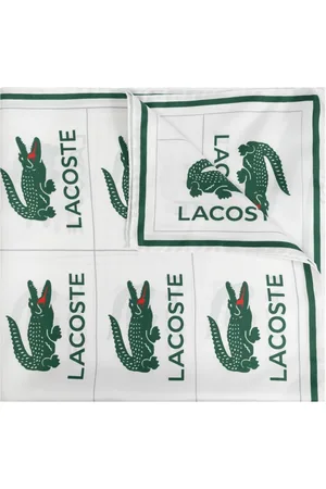 Lacoste Tilbehør, Dame, Hvid, ONE SIZE, Silketørklæde