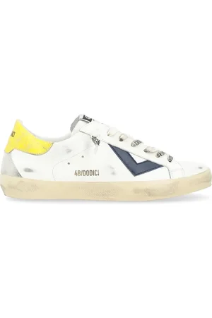 4b12 Sko, Herre, Hvid, 43 EU, Læder, Tweety Supreme-U205 Sneakers