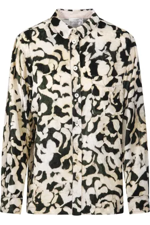 FORTE FORTE Bluser & Skjorter, Dame, Flerfarvet, M, Polyester, Malachite Rose Alchemy Pajama Skjorte