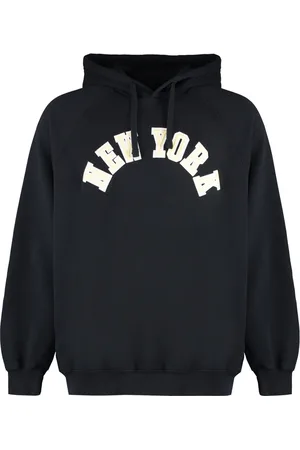 GANT Sweathshirts & Hoodies, Herre, Sort, L, Bomuld, Ribstrikket Bomuldshættetrøje