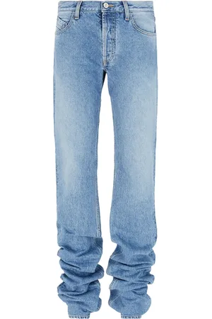 The Attico Jeans, Dame, Blå, W30, Bomuld, Lyseblå Jeans med Broderi
