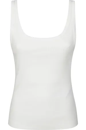 Maison Margiela Top, Dame, Hvid, XS, Uld, Stilfuld Tanktop