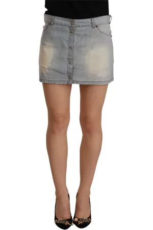 ERMANNO SCERVINO Nederdel, Dame, Blå, 2XS, Denim, Mini Denim Nederdel
