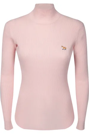Maison Kitsuné Strik, Dame, Lyserød, M, Bomuld, Sweater