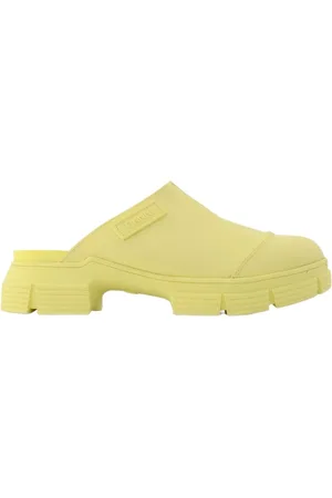 Ganni Sko, Dame, Gul, 36 EU, Chunky Sole Retro Mules