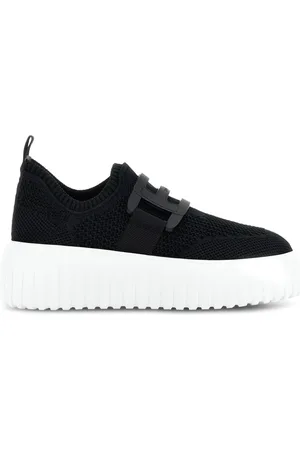 Hogan Sko, Dame, Sort, 36 EU, Læder, Fornyet H-Stripe Slip-On med Ultralet Sål