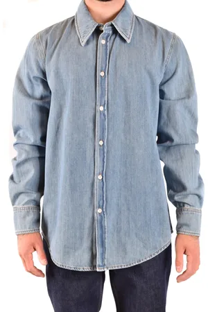 Calvin Klein Skjorte, Herre, Blå, L, Denim, Elegant og afslappet oversized denimskjorte