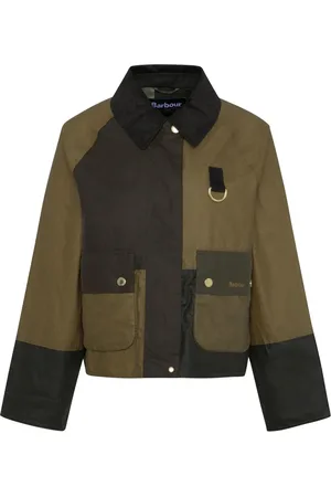 Barbour Jakke, Dame, Grøn, XS, Bomuld, Alma Vokset Jakke