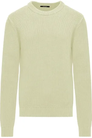 Bomboogie Strik, Herre, , 3XL, Bomuld, Varm Ribstrikket Bomulds Crew Neck Sweater