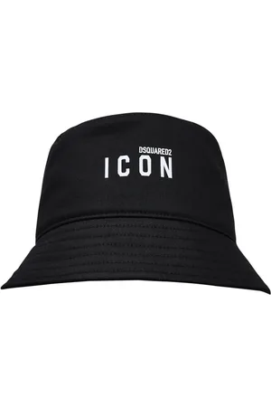 Dsquared2 Tilbehør, Herre, Sort, M, Bomuld, Iconic Cotton Hat