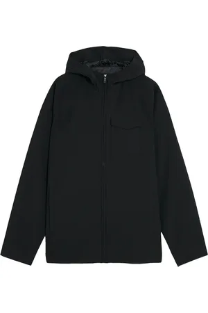 Lyle & Scott Jakke, Herre, Sort, 2XL, Uld, Hætteklædt Shell Jakke