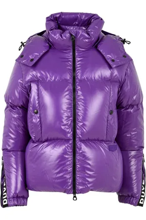 Duvetica Jakke, Dame, Lilla, 2XS, Uld, Front Zip Hættejakke