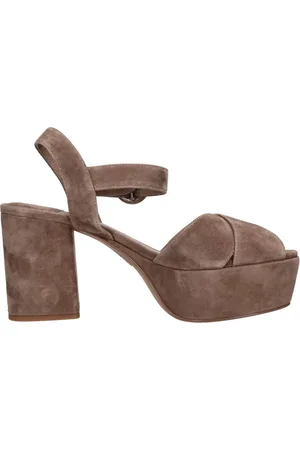 Jeffrey Campbell Sko, Dame, Grå, 39 EU, Læder, Sandaler Beige