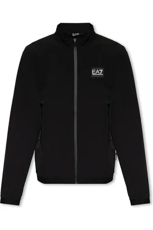 EA7 Jakke, Herre, Sort, M, Træningsjakke med ståkrave