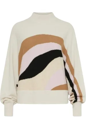 MARELLA Strik, Dame, Flerfarvet, S, Uld, Stilfuld rullekrave sweater