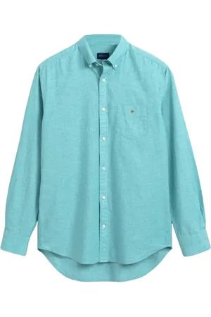 GANT Skjorte, Herre, Blå, XL, Bomuld, Classic Cut Skjorte