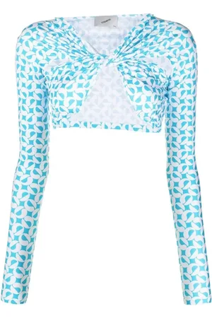 COPERNI Bluser & Skjorter, Dame, Blå, L, Uld, Topwear I Azur/hvid