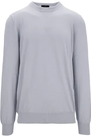 FAY Strik, Herre, Blå, XL, Bomuld, Pullover Sweater