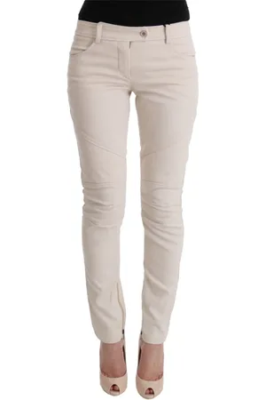 ERMANNO SCERVINO Bukser, Dame, Hvid, XS, Denim, Hvide Slim Fit Denim Treasure