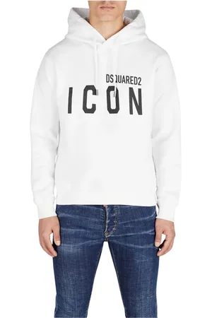 Dsquared2 Sweathshirts & Hoodies, Herre, Hvid, XL, Bomuld, Hoodie