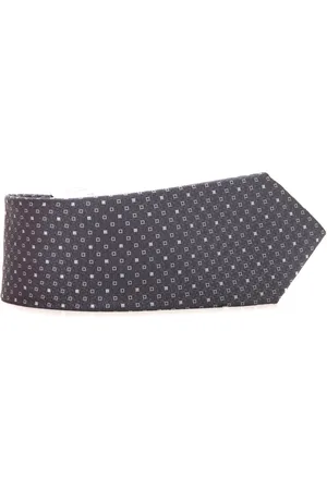 CANALI Tilbehør, Herre, Grå, ONE SIZE, Plain Silk Tie
