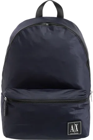 Armani Exchange Taske, Herre, Blå, ONE SIZE, Uld, Stilfuld Rygsæk med Lynlås
